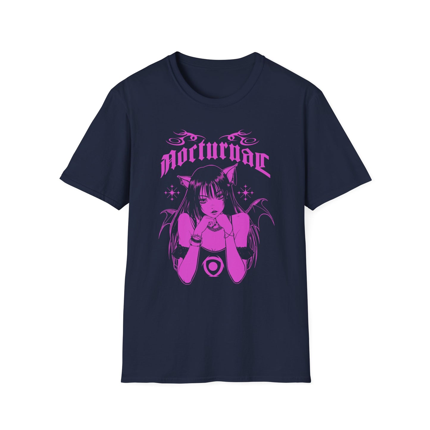 Nocturnal Anime Demon Girl Japanese Manga Style T-Shirt