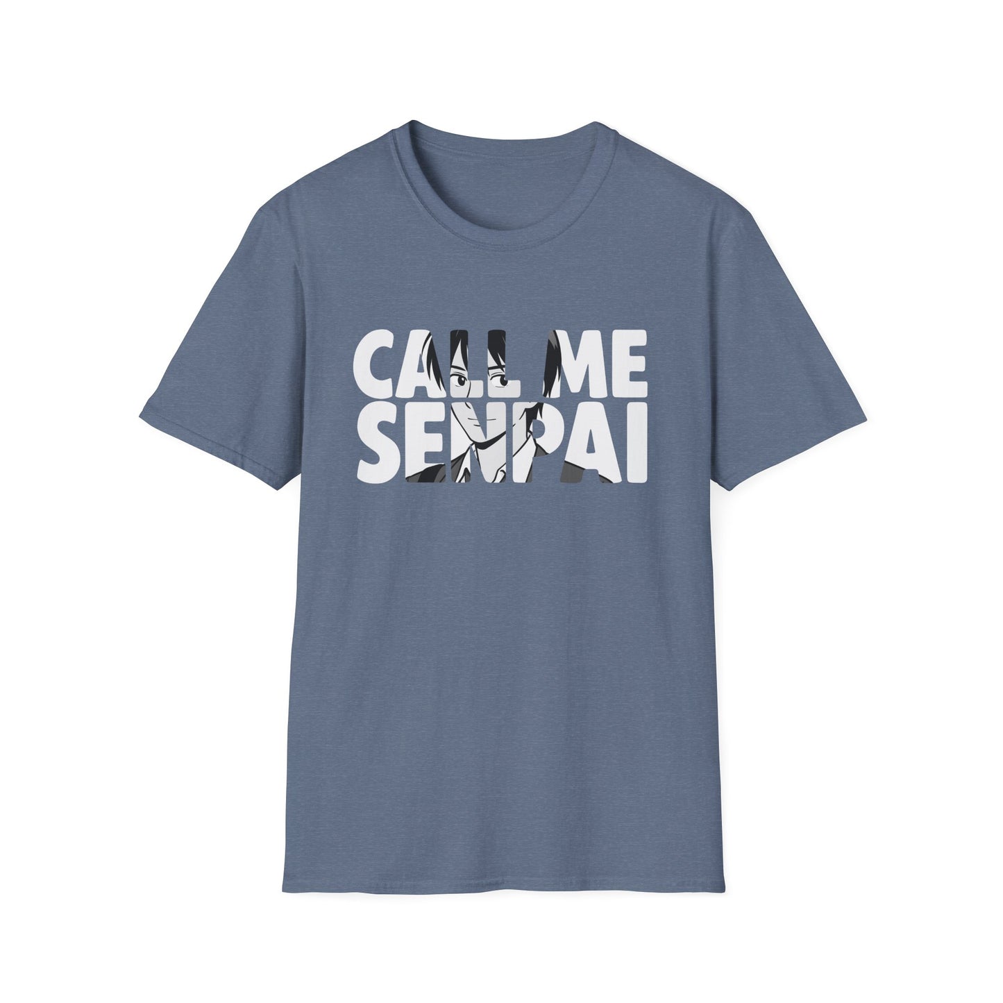 Call Me Senpai Anime Styled Text Cool Japanese Culture T-Shirt