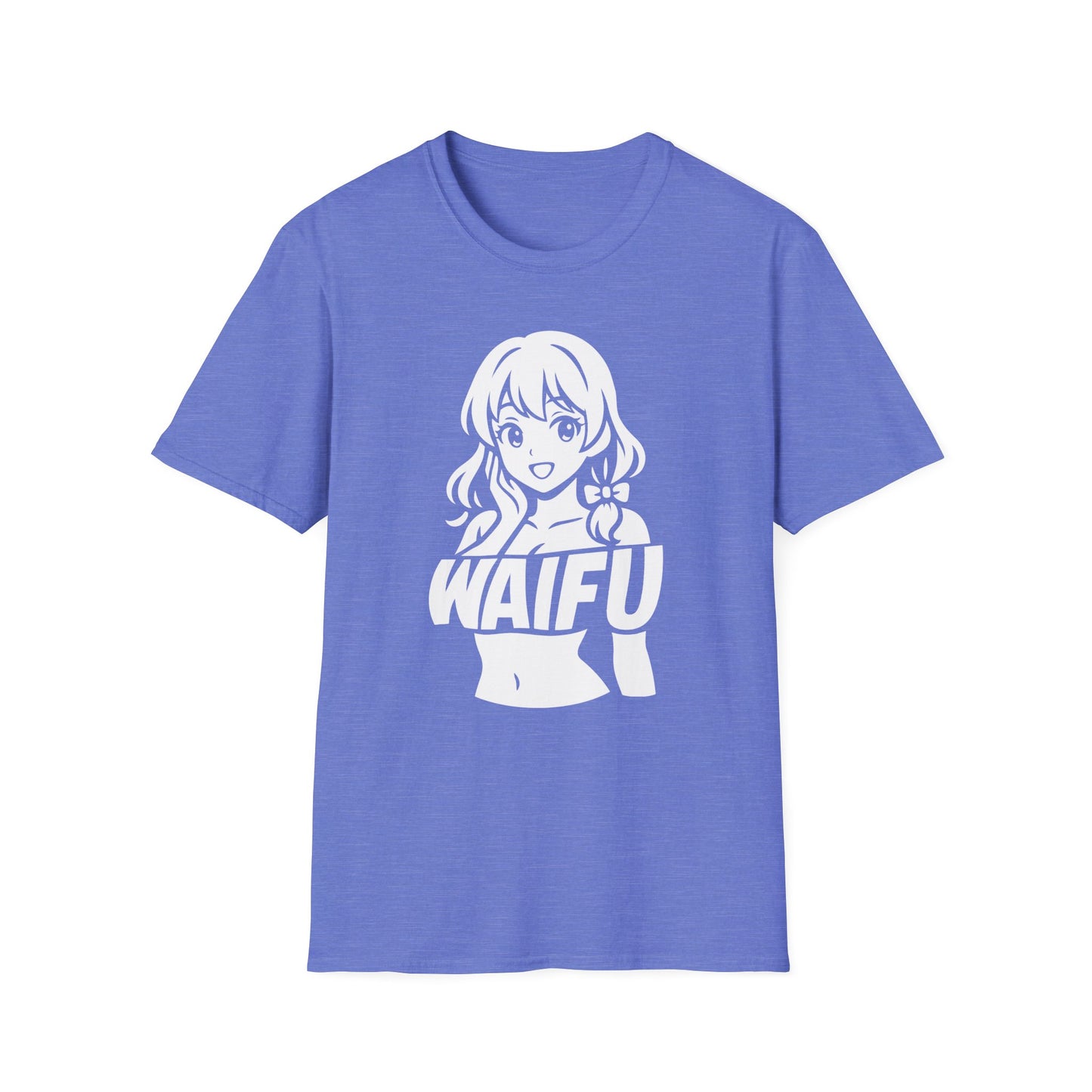 Anime Girl Otaku Waifu Text Illustration Graphic T-Shirt