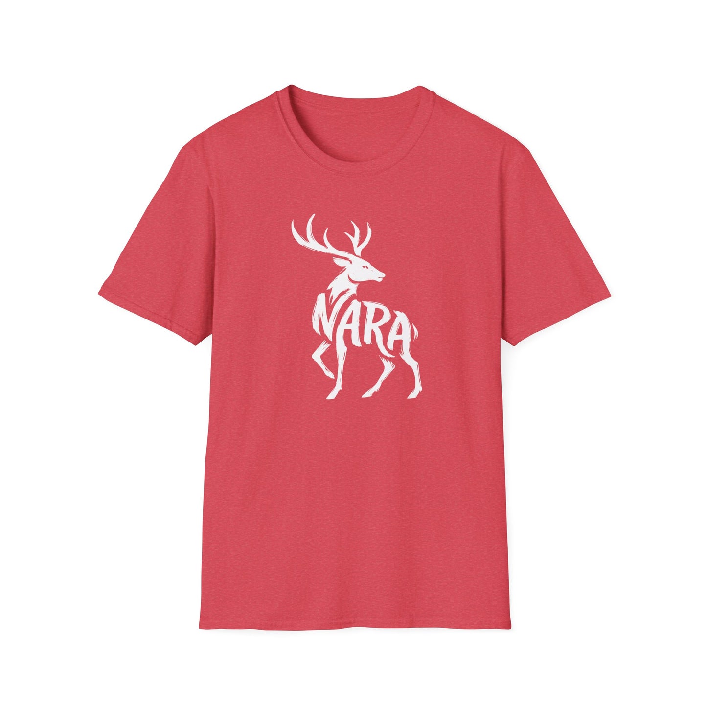 Brushstroke Deer Nara Japan Silhouette Graphic Art T-Shirt