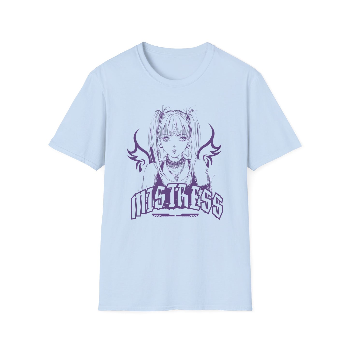 Mistress Dark Anime Girl with Wings Manga Otaku T-Shirt