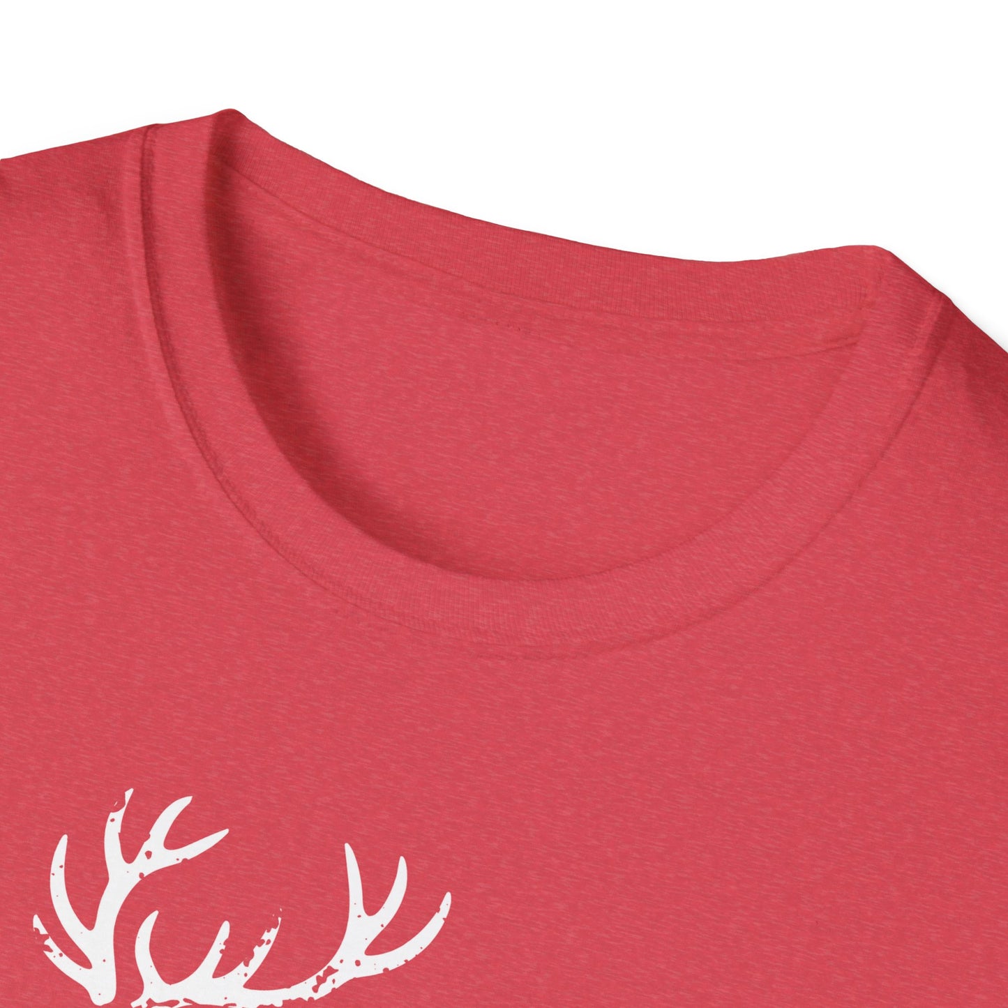 Deer Silhouette with Nara Grunge Effect Graphic T-Shirt