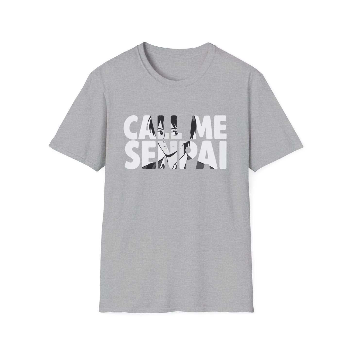 Call Me Senpai Anime Styled Text Cool Japanese Culture T-Shirt