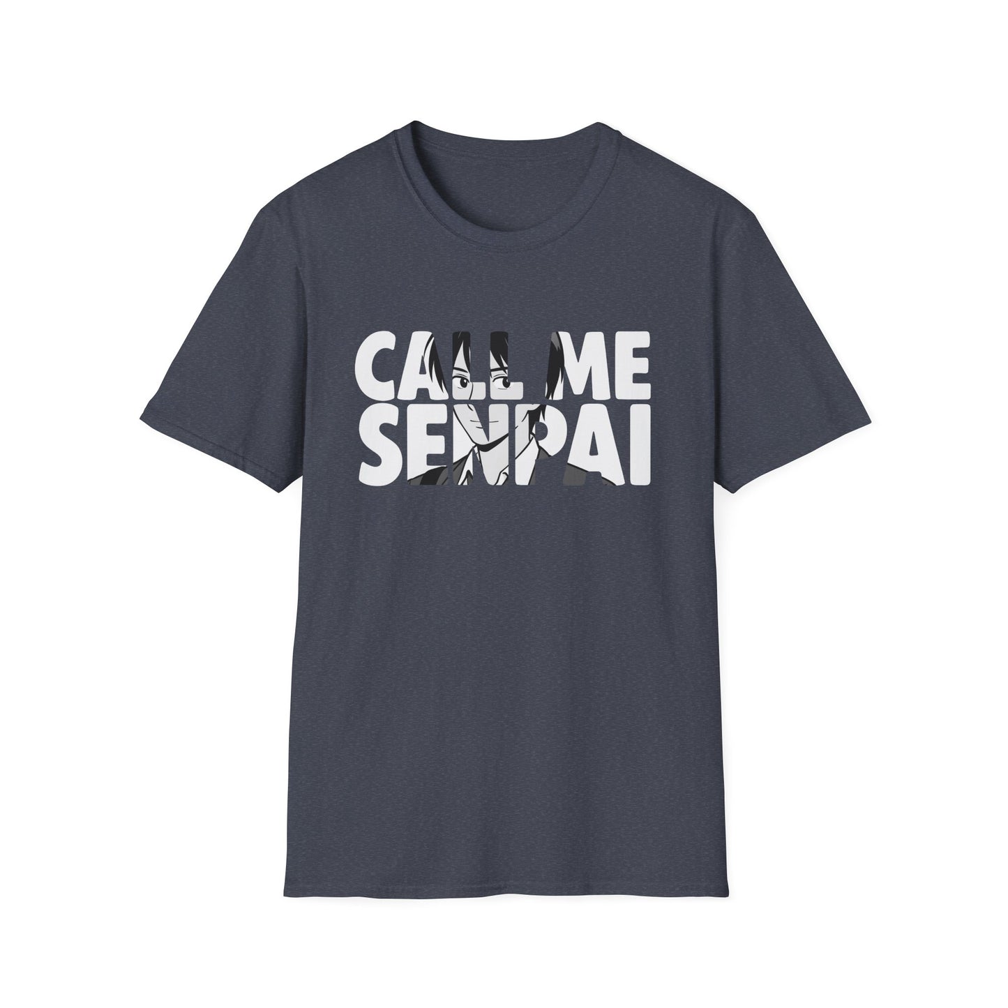 Call Me Senpai Anime Styled Text Cool Japanese Culture T-Shirt