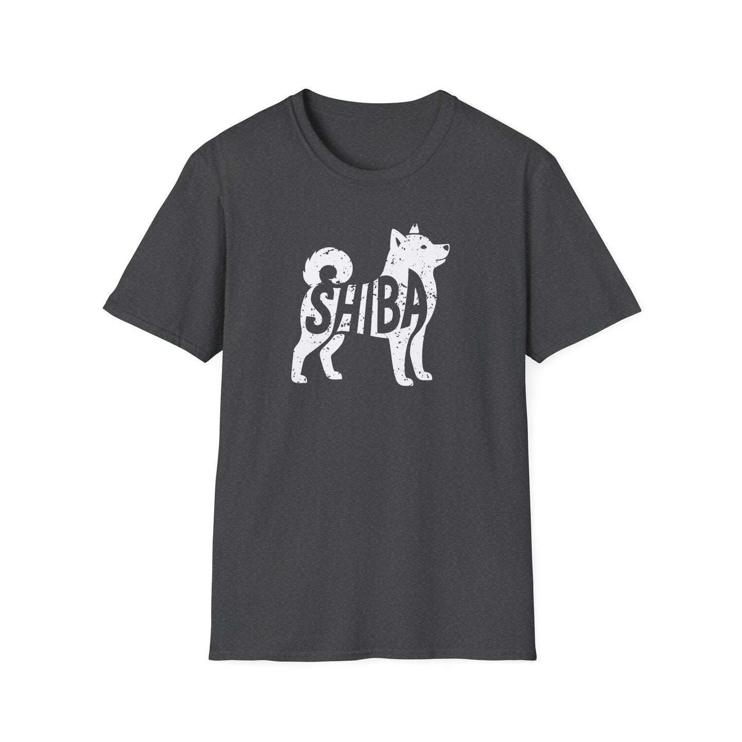 Shiba Inu Silhouette with Lettering Japanese Dog Breed T-Shirt