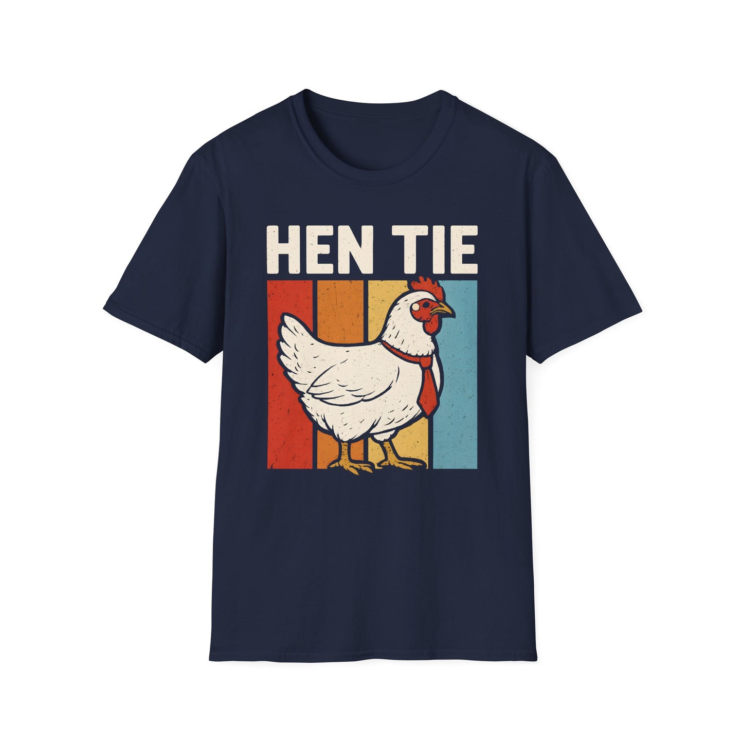 Hen Tie Funny Pun Japanese Inspired Design Graphic T-Shirt