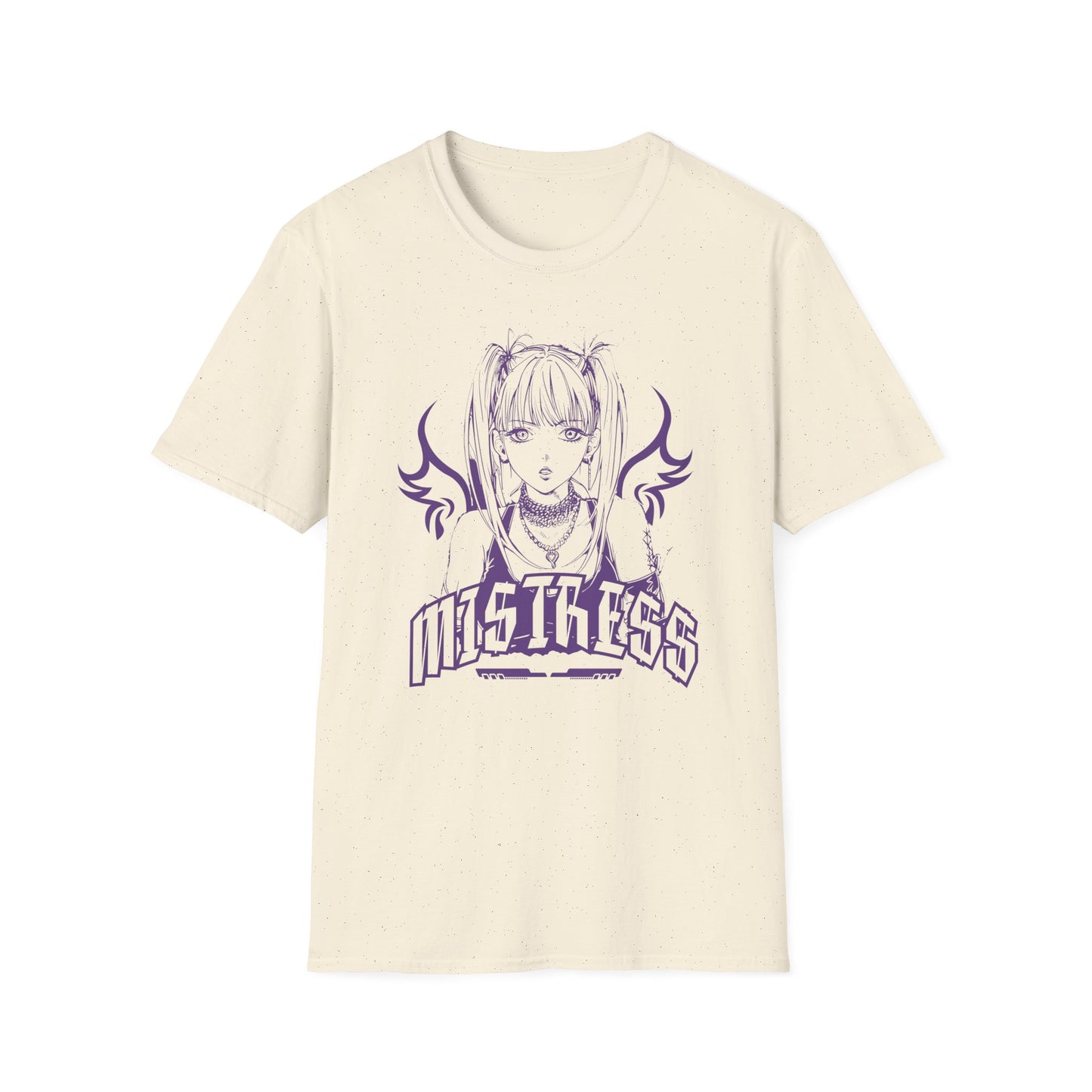 Mistress Dark Anime Girl with Wings Manga Otaku T-Shirt