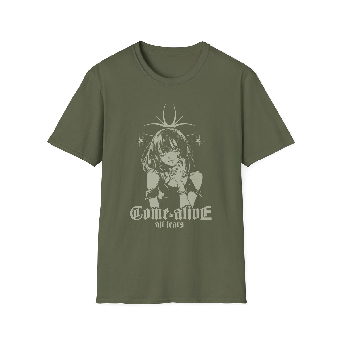 All Fears Come Alive Anime Style Graphic Design T-Shirt