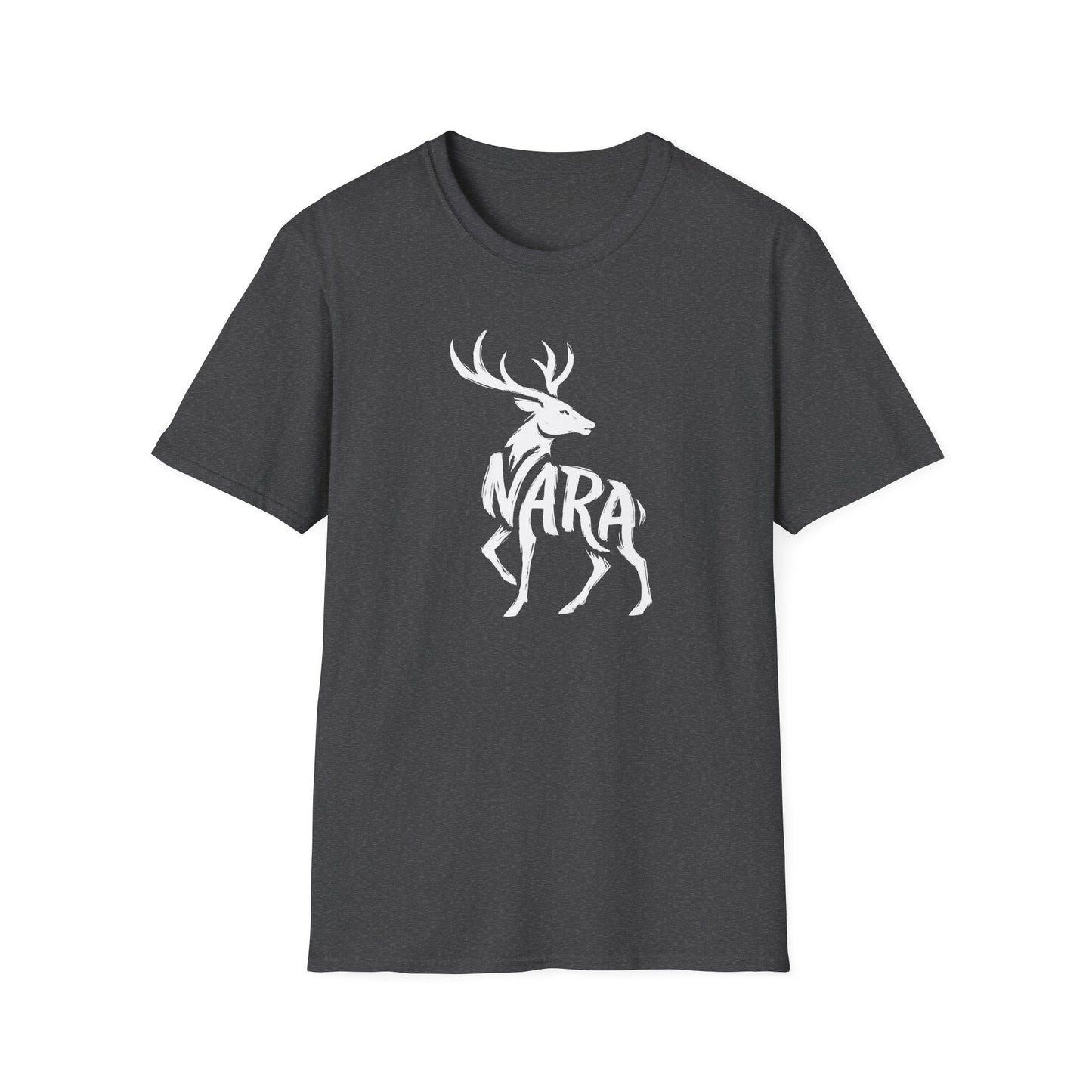 Brushstroke Deer Nara Japan Silhouette Graphic Art T-Shirt