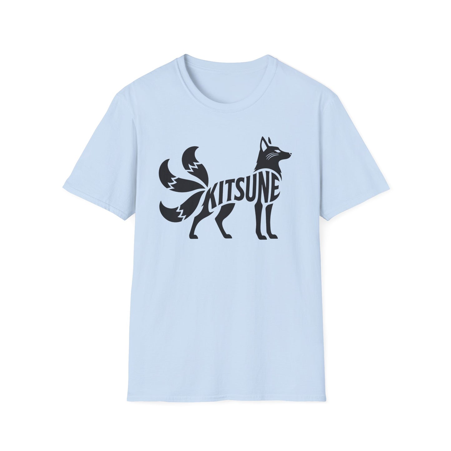 Kitsune Nine Tailed Fox Japanese Anime Spirit T-Shirt