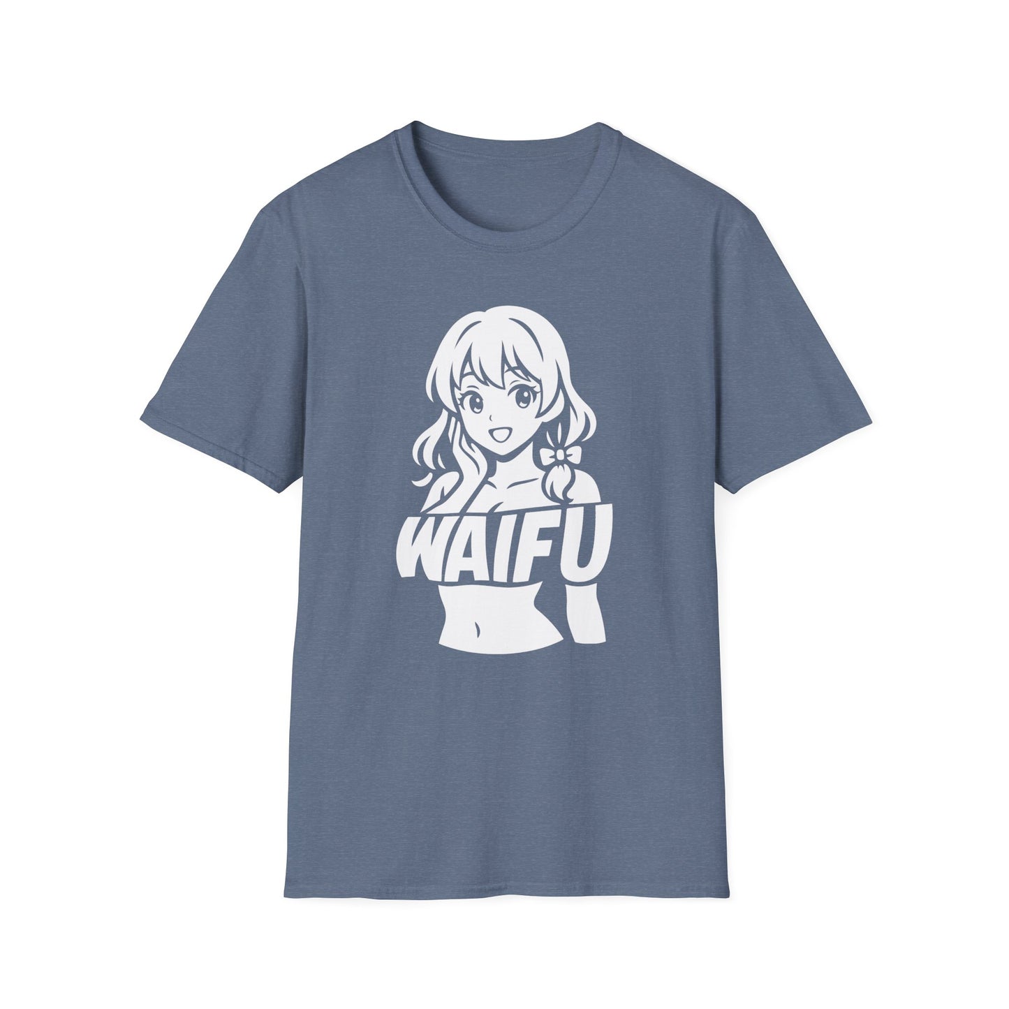 Anime Girl Otaku Waifu Text Illustration Graphic T-Shirt
