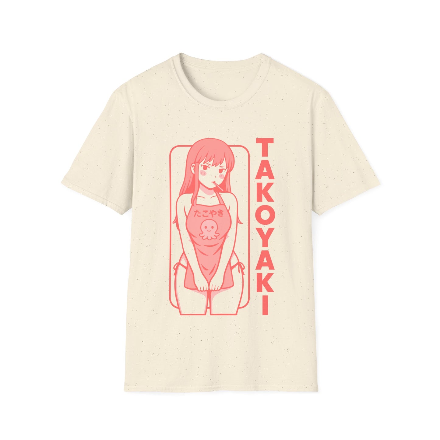 Takoyaki Lover Anime Girl Retro Japanese Style Design T-Shirt