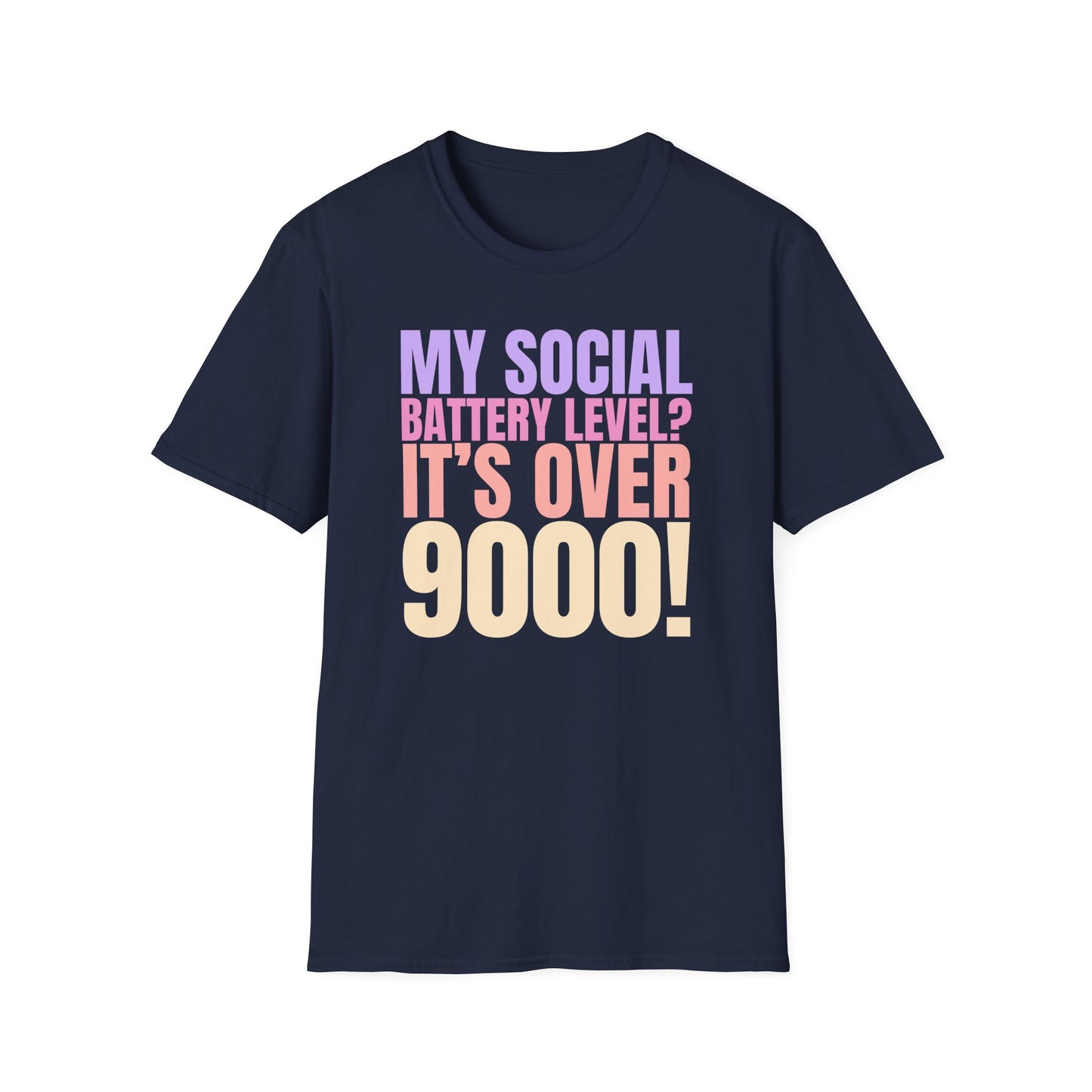 Social Battery Level - Funny Anime Tee