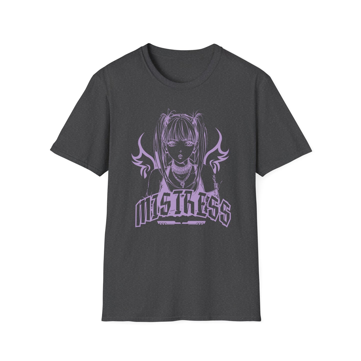 Mistress Dark Anime Girl with Wings Manga Otaku T-Shirt