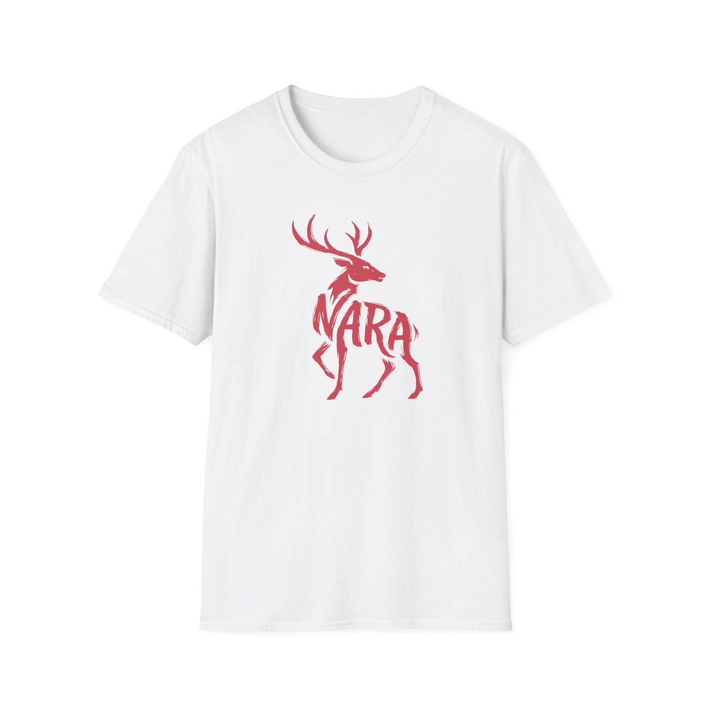 Brushstroke Deer Nara Japan Silhouette Graphic Art T-Shirt