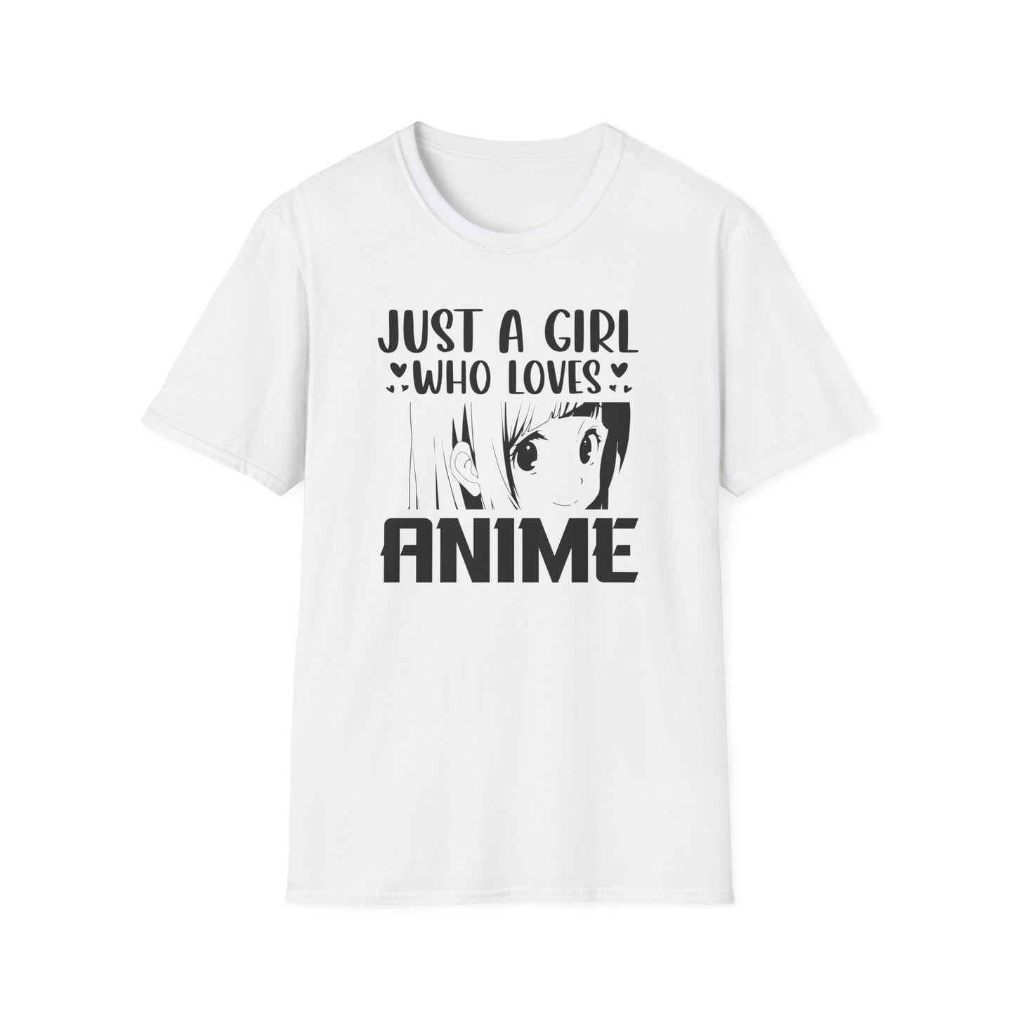 Just A Girl Who Loves Anime Otaku Waifu Style T-Shirt