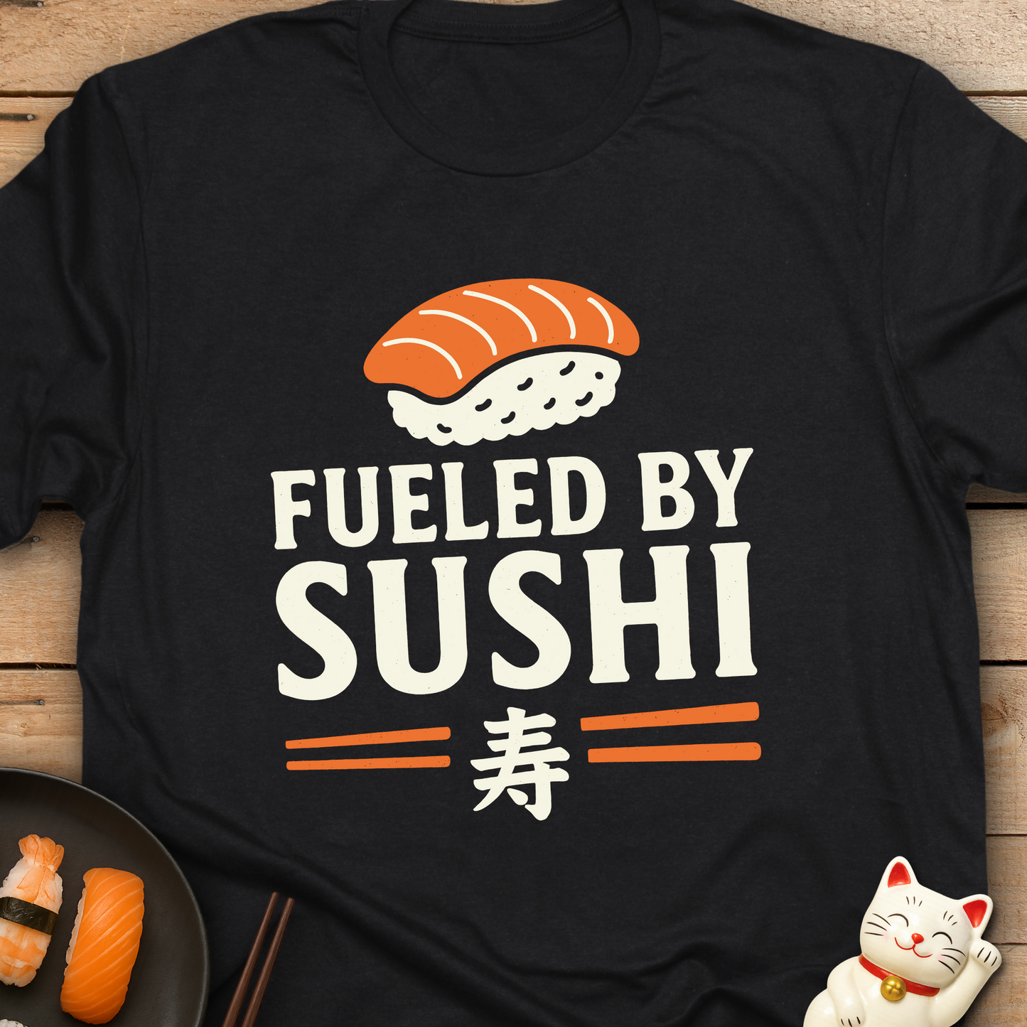 Fueled By Sushi - Japan Food Lover T-Shirt