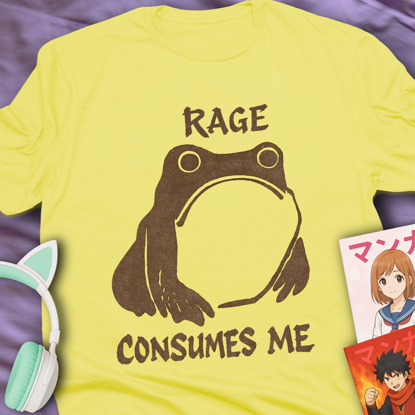 Rage Consumes Me - Japanese Frog T-Shirt