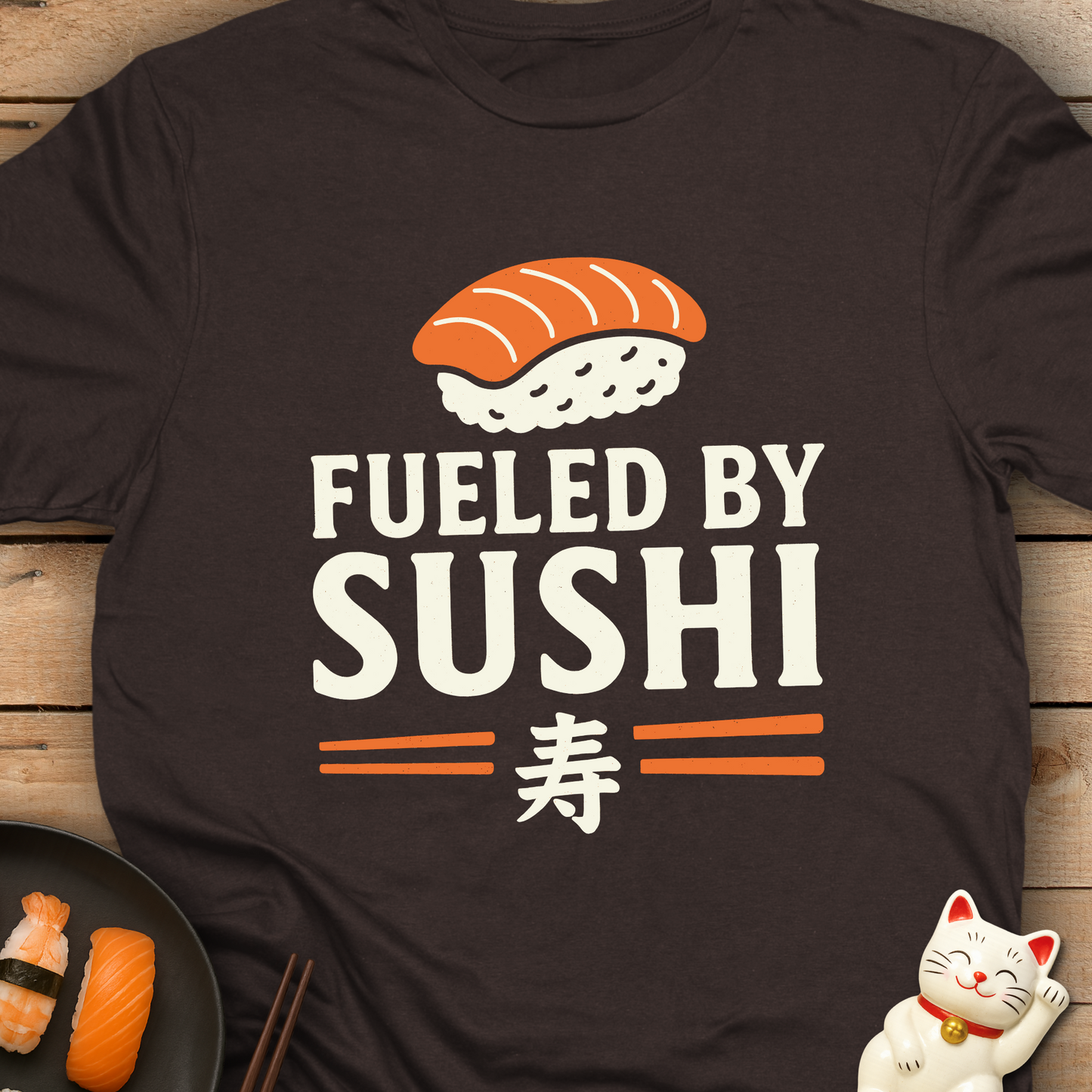 Fueled By Sushi - Japan Food Lover T-Shirt