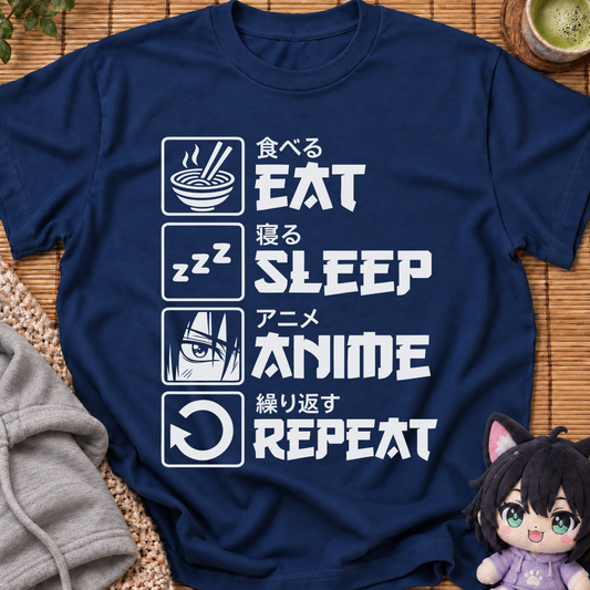 Anime Eat Sleep Repeat T-Shirt