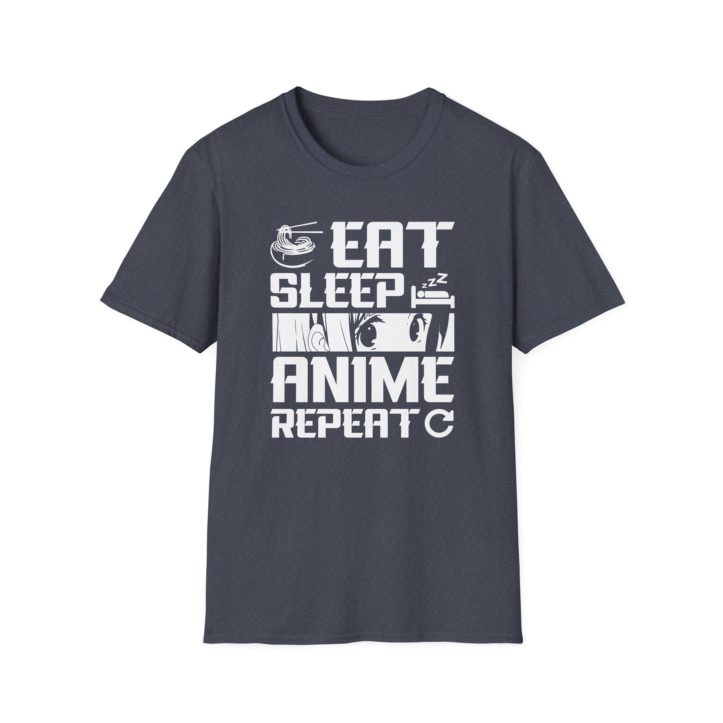 Eat Sleep Anime Repeat Otaku Lifestyle Graphic Japan T-Shirt