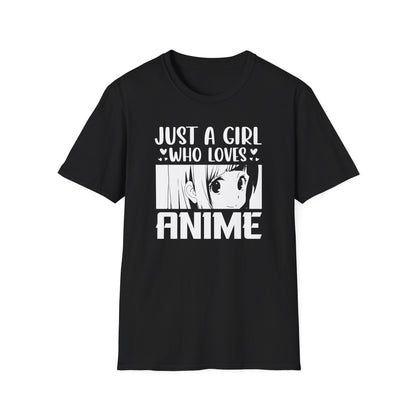 Just A Girl Who Loves Anime Otaku Waifu Style T-Shirt
