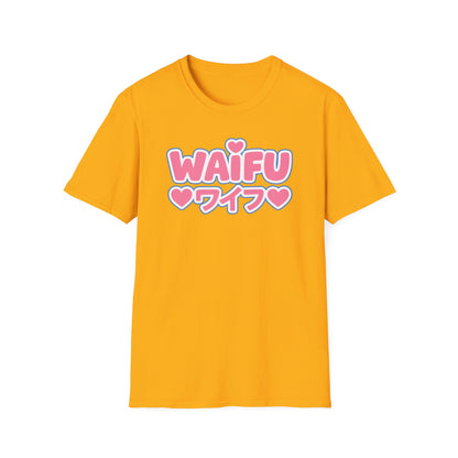 Waifu Hearts plus Japanese Text Pink Graphic Anime T-Shirt