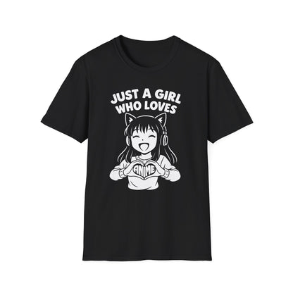 Just a Girl Who Loves Anime Japanese Pop Culture Anime T-Shirt