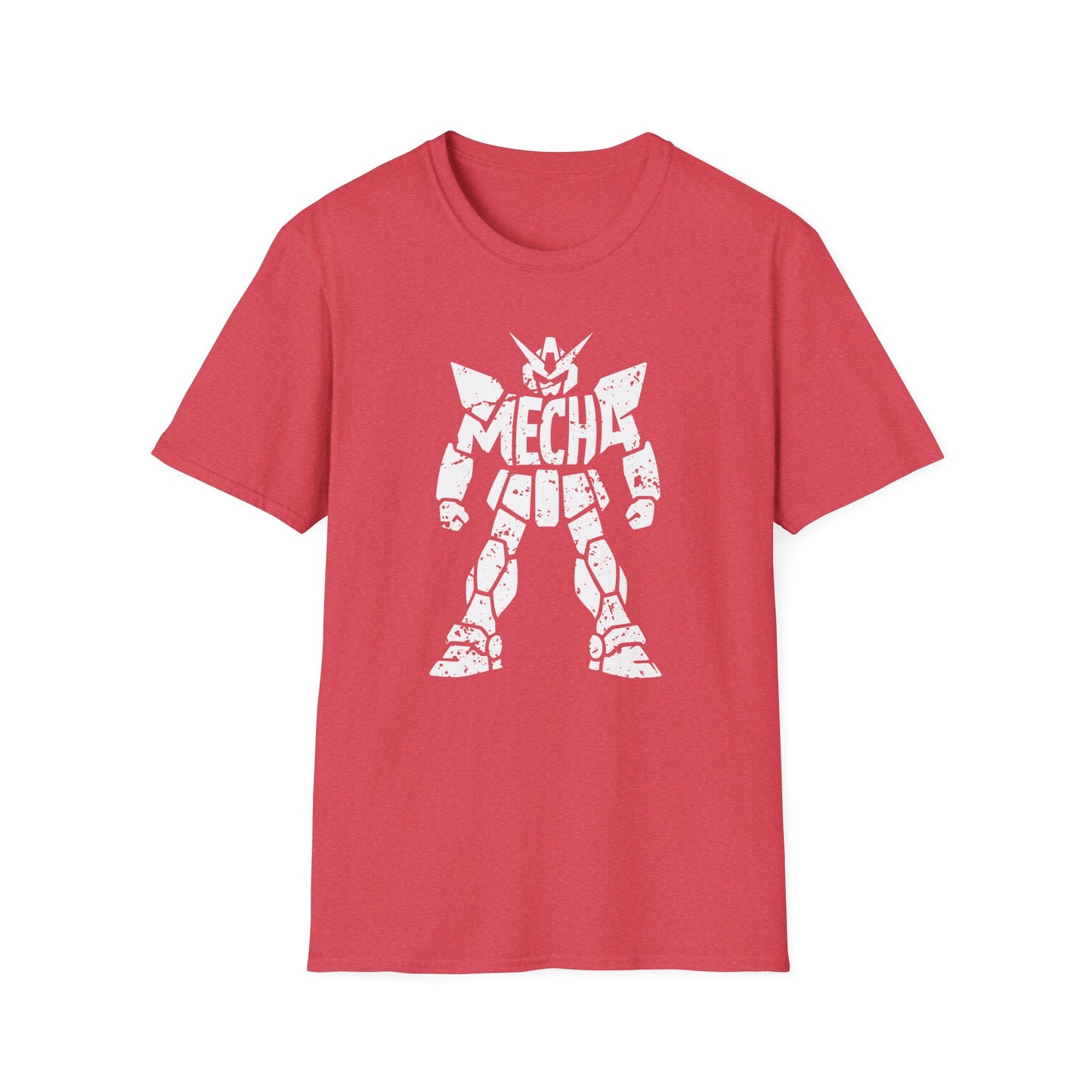 Distressed Mecha Robot Design Unique Graphic T-Shirt
