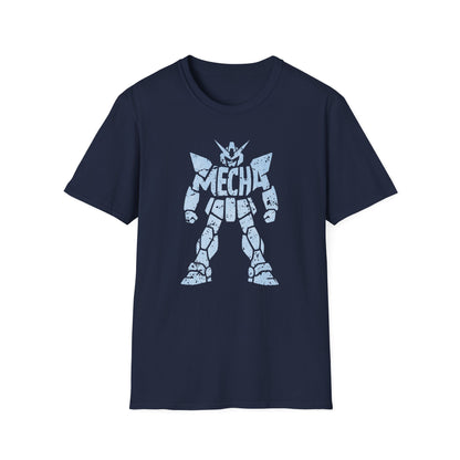 Distressed Mecha Robot Design Unique Graphic T-Shirt
