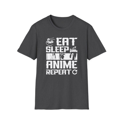 Eat Sleep Anime Repeat Otaku Lifestyle Graphic Japan T-Shirt