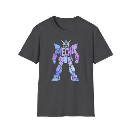 Distressed Mecha Robot Design Unique Graphic T-Shirt