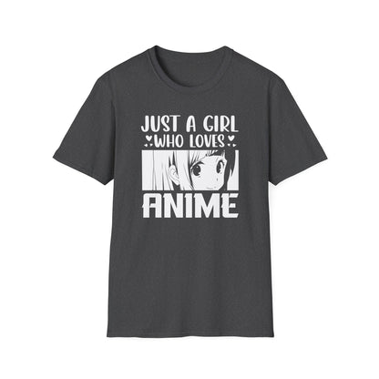 Just A Girl Who Loves Anime Otaku Waifu Style T-Shirt
