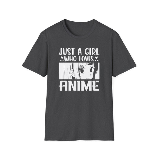Just A Girl Who Loves Anime Otaku Waifu Style T-Shirt