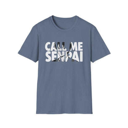 Call Me Senpai Anime Styled Text Cool Japanese Culture T-Shirt