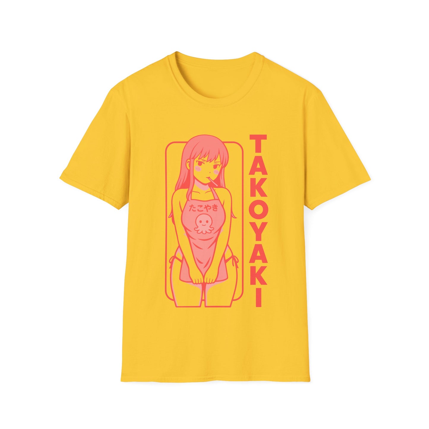 Takoyaki Lover Anime Girl Retro Japanese Style Design T-Shirt