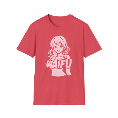 Anime Girl Otaku Waifu Text Illustration Graphic T-Shirt