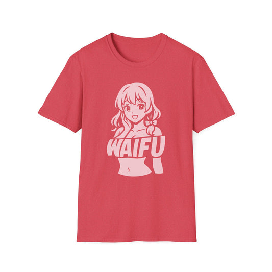 Anime Girl Otaku Waifu Text Illustration Graphic T-Shirt
