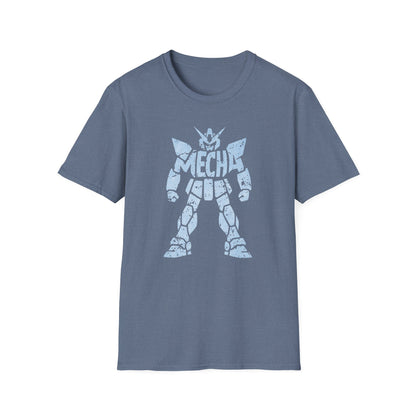 Distressed Mecha Robot Design Unique Graphic T-Shirt