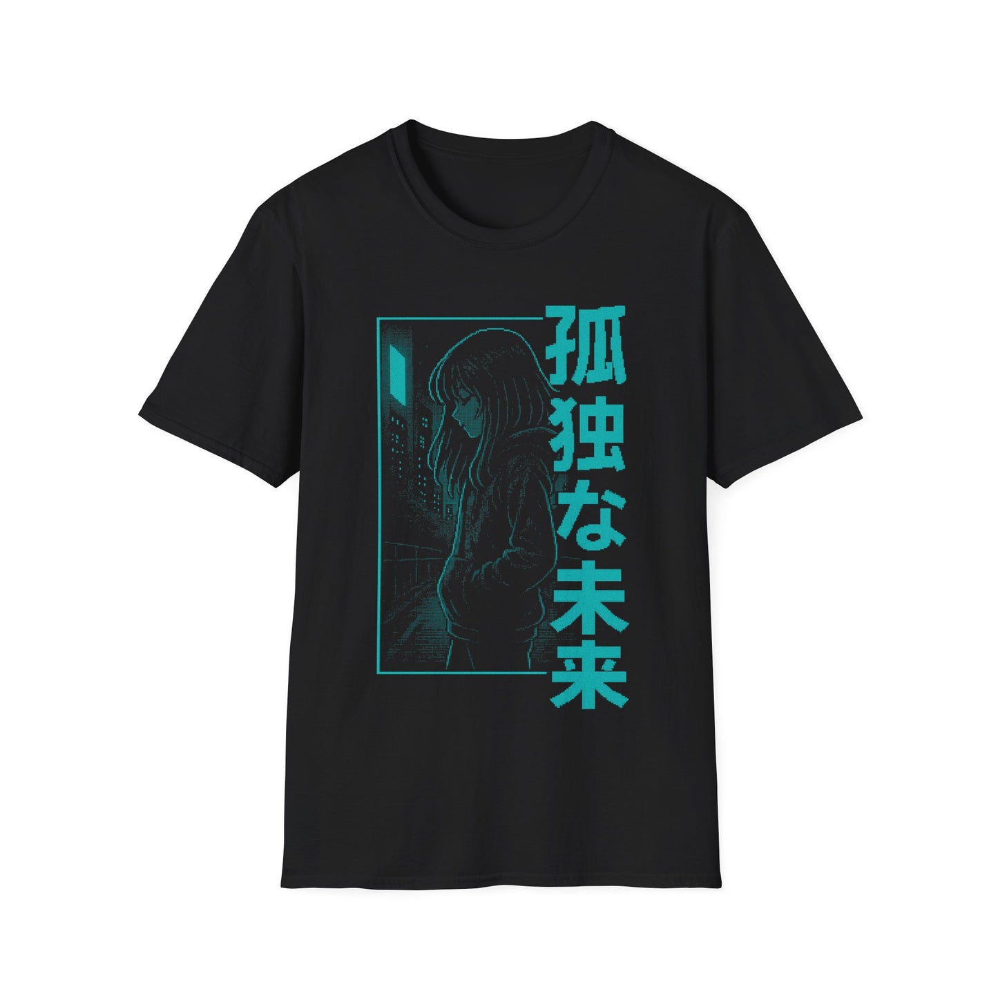 Lonely Future Anime Girl Aesthetic Japan Style T-Shirt