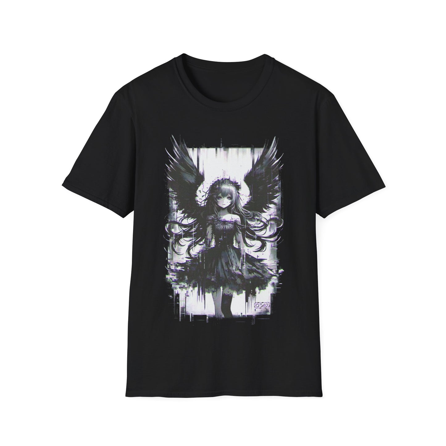 Fallen Angel Japanese Anime Girl with Wings Manga T-Shirt