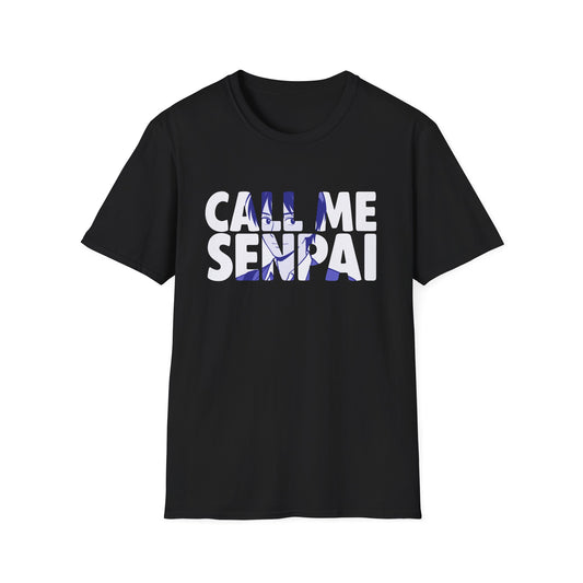 Call Me Senpai Anime Styled Text Cool Japanese Culture T-Shirt