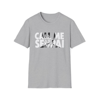 Call Me Senpai Anime Styled Text Cool Japanese Culture T-Shirt