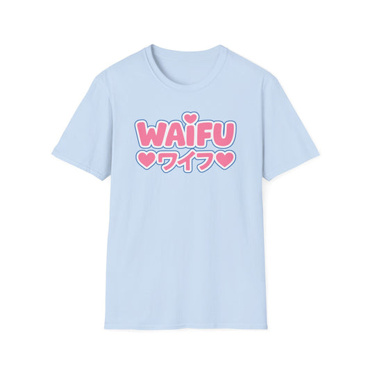 Waifu Hearts plus Japanese Text Pink Graphic Anime T-Shirt