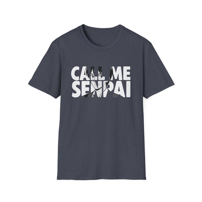 Call Me Senpai Anime Styled Text Cool Japanese Culture T-Shirt