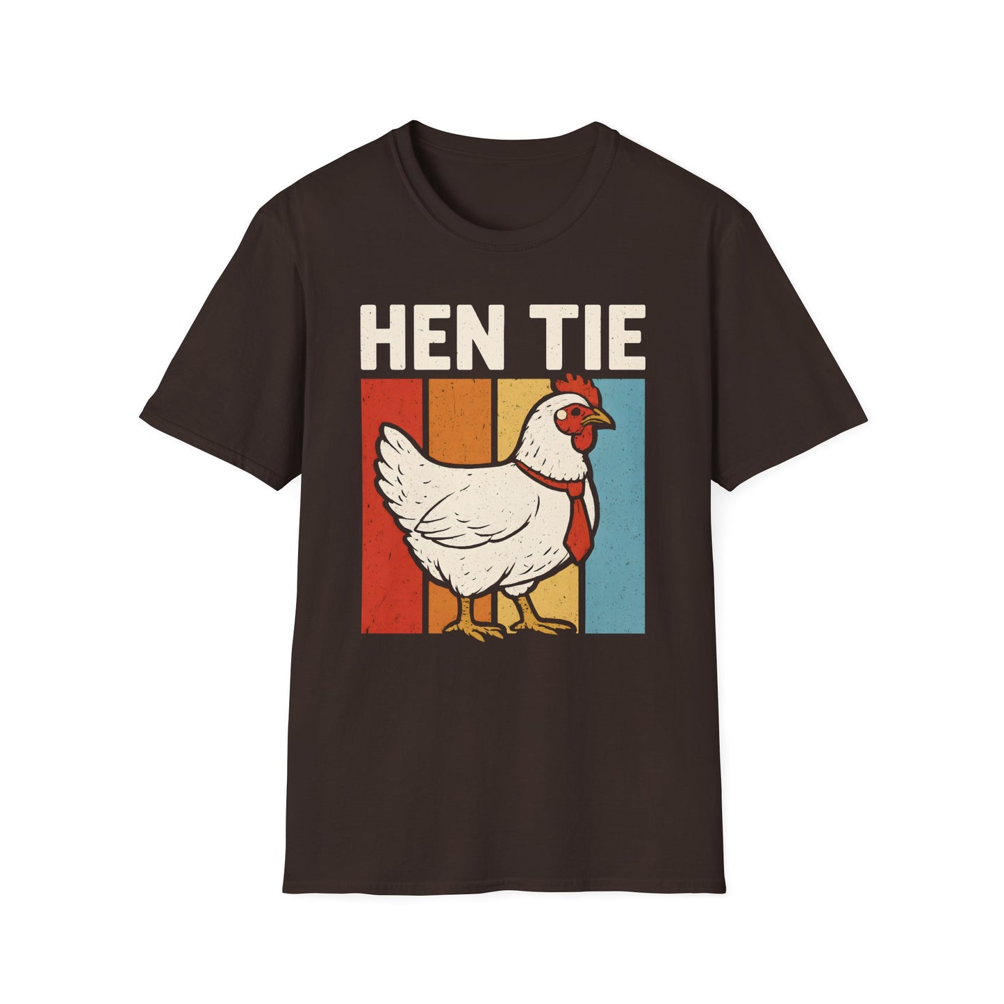 Hen Tie Funny Pun Japanese Inspired Design Graphic T-Shirt
