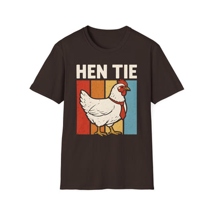 Hen Tie Funny Pun Japanese Inspired Design Graphic T-Shirt