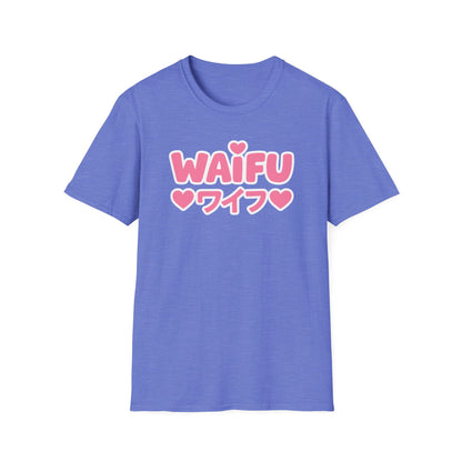 Waifu Hearts plus Japanese Text Pink Graphic Anime T-Shirt