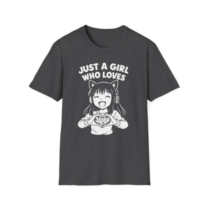 Just A Girl Who Loves Japan Anime Manga Kawaii Style T-Shirt