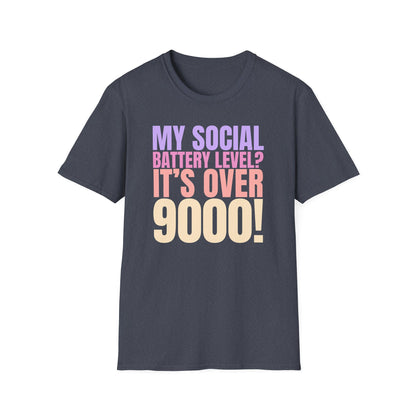 Social Battery Level - Funny Anime Tee